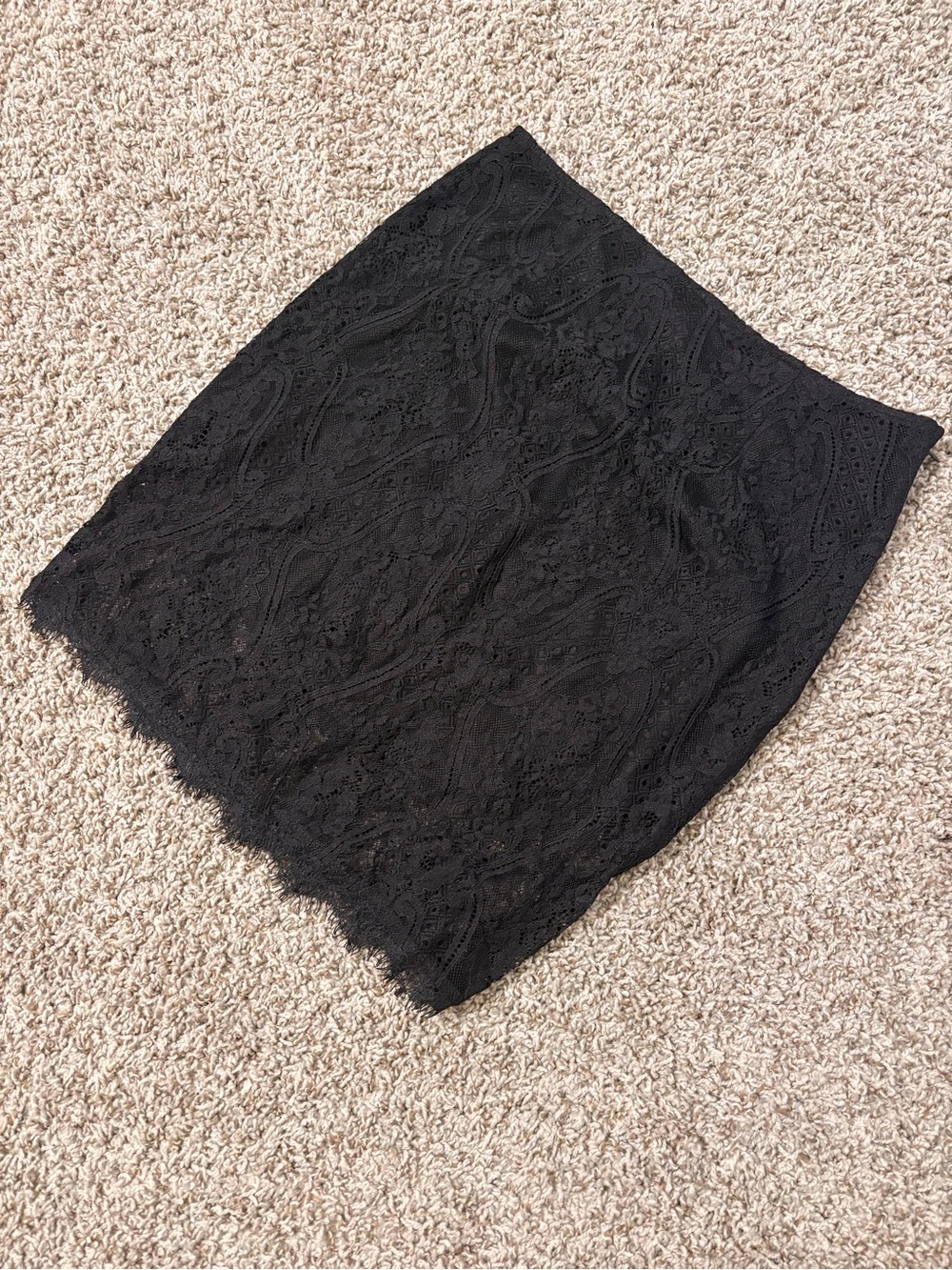 Tobi Black Lace Pencil Skirt  Women's Elegant Evening Skirt Size Large